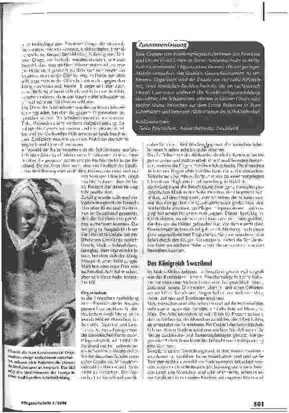 Vorschauseite 2: Stimmen der Wildnis im Süden AfrikasPraxiseinsatz mit einer finnischen Krankenpflegeschule