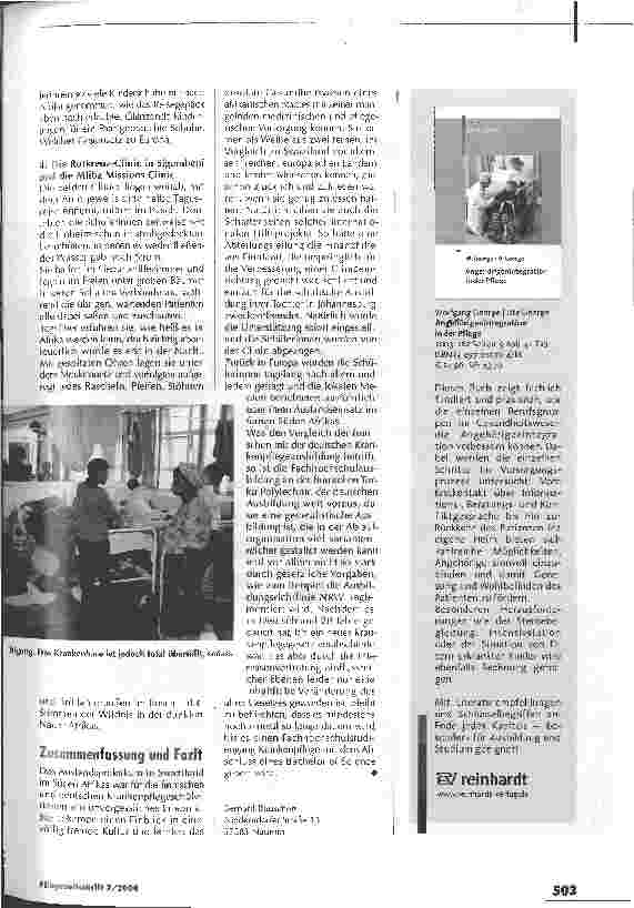 Vorschauseite 4: Stimmen der Wildnis im Süden AfrikasPraxiseinsatz mit einer finnischen Krankenpflegeschule