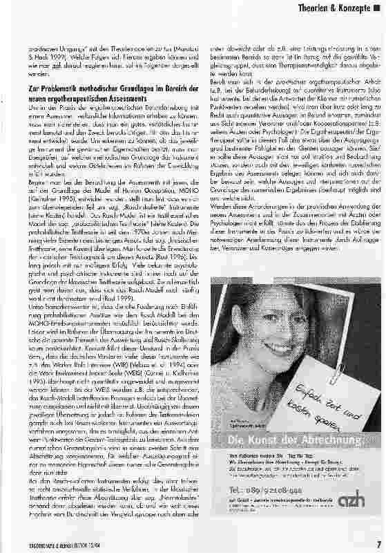Vorschauseite 2: Assessments der neuen Theoriemodelle:Anmerkungen zu methodischen Grundlagen und praktischer Anwendung