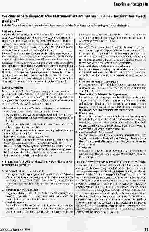 Vorschauseite 6: Assessments der neuen Theoriemodelle:Anmerkungen zu methodischen Grundlagen und praktischer Anwendung