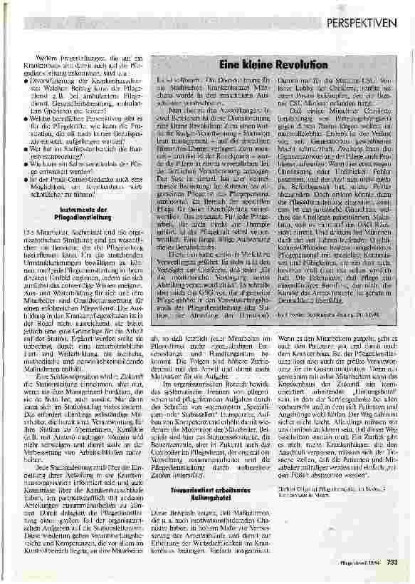 Vorschauseite 2: Ein Berufsbild im Wandel Die Zukunft für den Pflegedienst und die Pflegedienstleitung
