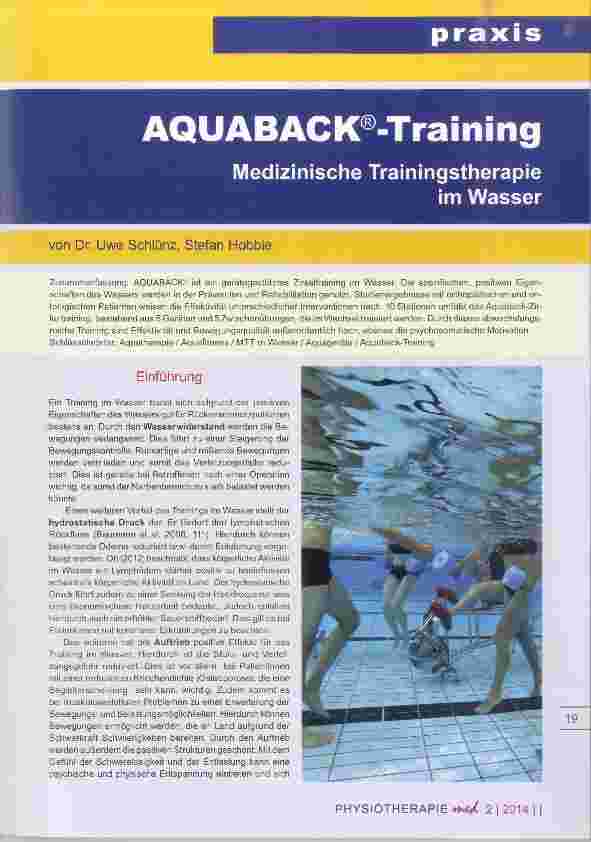 Vorschauseite 1: AQUABACK®-Training Medizinische Trainingstherapie im Wasser
