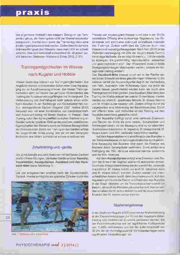 Vorschauseite 2: AQUABACK®-Training Medizinische Trainingstherapie im Wasser