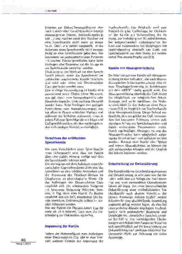 Vorschauseite 3: Die Entwöhnung von der Trachealkanüle: Dekanülierungsmanagement bei dysphagischen Patienten