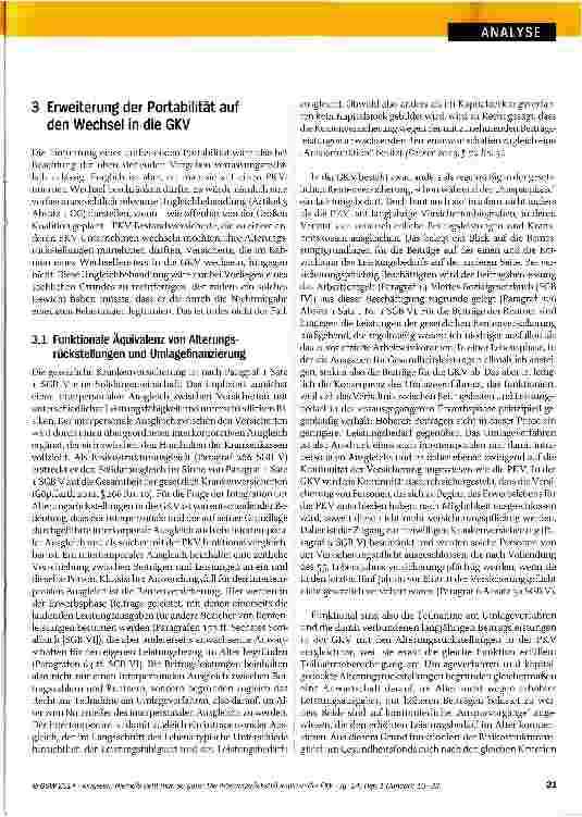 Vorschauseite 6: Niemals geht man so ganz: Die Alterungsrückstellungen in der PKV
