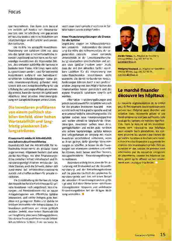 Vorschauseite 2: Infrastrukturfinanzierung im UmbruchPrivate Investoren lösen Kantone und Banken bei der Finanzierung ab