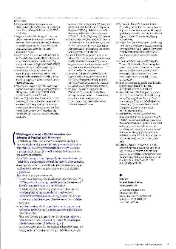 Vorschauseite 4: Gestationsdiabetes -aktueller Wissensstand und Umsetzung in der Praxis