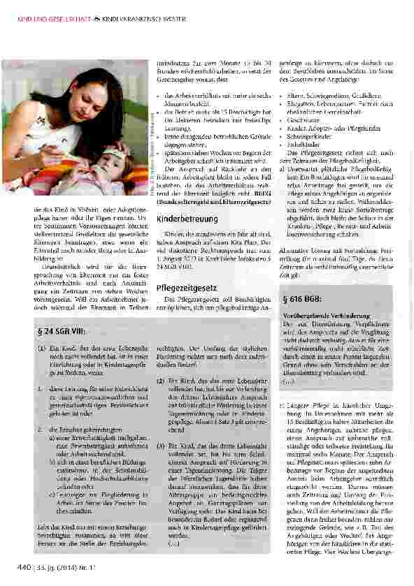 Vorschauseite 2: Gesetzliche Unterstützung von Müttern und Vätern