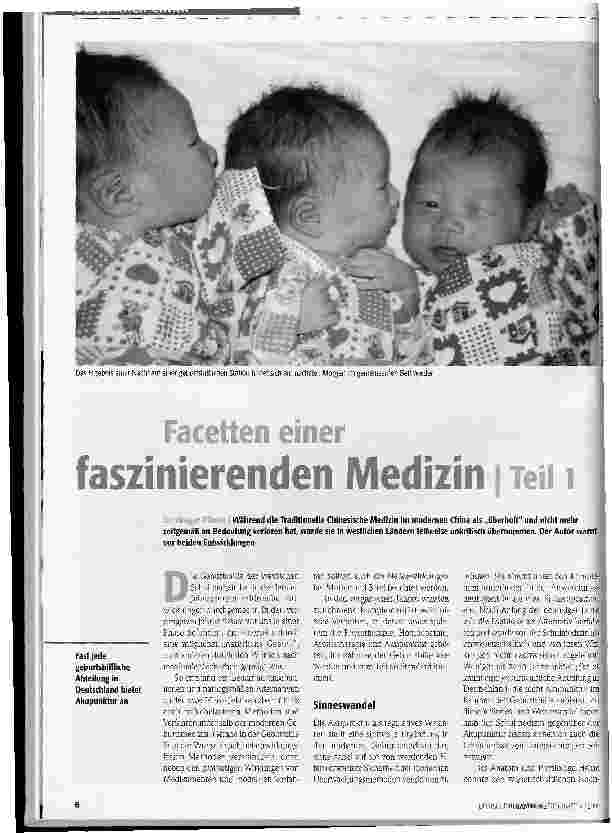 Vorschauseite 1: Facetten einer faszinierenden Medizin Teil 1