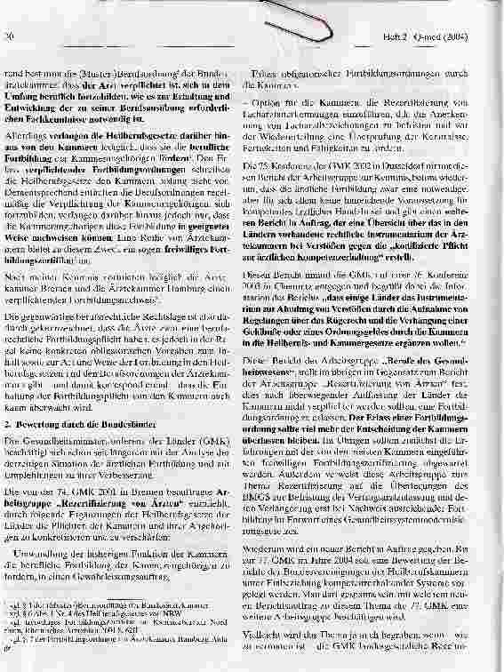 Vorschauseite 2: Zielsetzung der neuen gesetzlichen Regelung zur vertragsärztlichen Pflichtfortbildung aus Sicht des Gesetzgebers