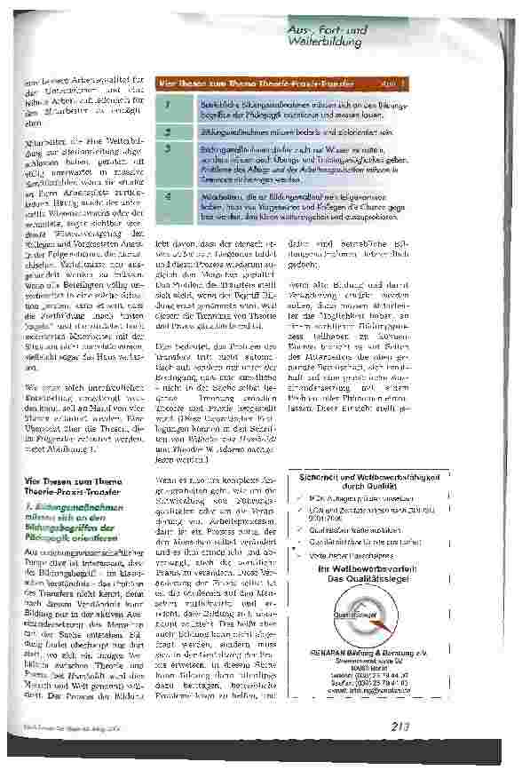 Vorschauseite 2: Gestaltung von Bildungsmaßnahmen