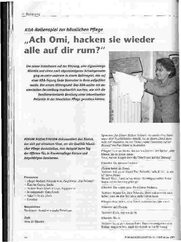 Vorschauseite 1: Ach Omi, hacken sie wieder alle auf dir rum?