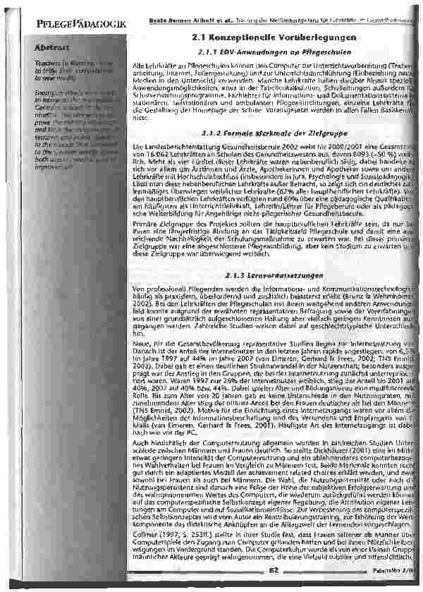 Vorschauseite 2: Training der Medienkompetenz für Lehrkräfte im Gesundheitswesen