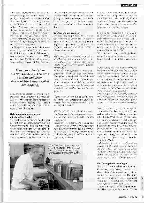 Vorschauseite 2: Altern- Belastungen und persönliche Reife