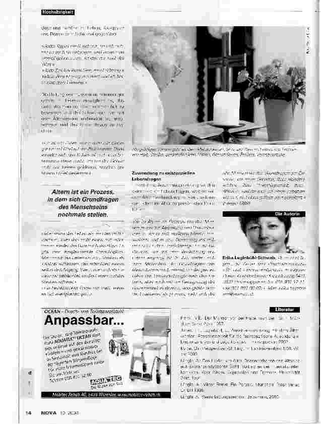 Vorschauseite 3: Altern- Belastungen und persönliche Reife