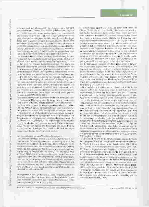 Vorschauseite 2: Ergotherapeutische und heilpädagogische Kernkompetenzen im Arbeitsfeld Frühförderung Ein Vergleich der beruflichen Handlungsmuster