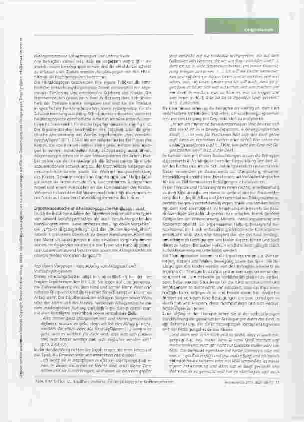 Vorschauseite 6: Ergotherapeutische und heilpädagogische Kernkompetenzen im Arbeitsfeld Frühförderung Ein Vergleich der beruflichen Handlungsmuster
