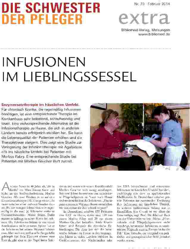 Vorschauseite 1: Infusionen im Lieblingssessel