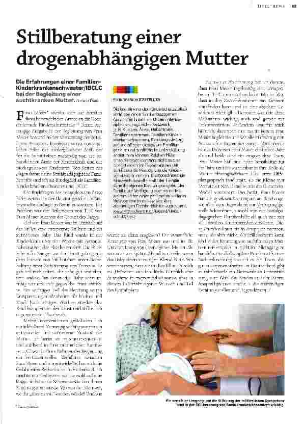 Vorschauseite 1: Stillberatung einer drogenabhängigen Mutter