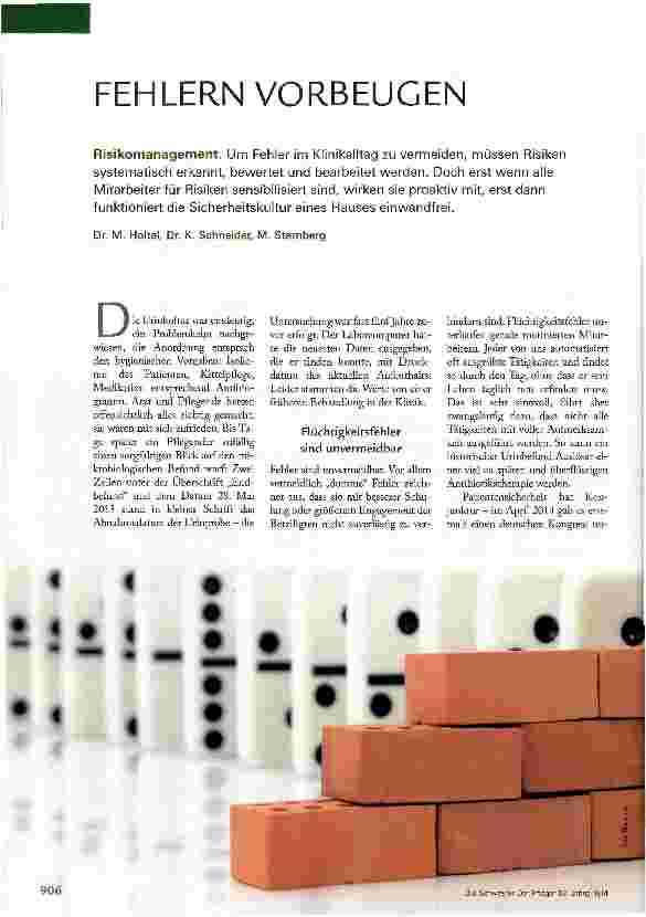 Vorschauseite 1: FEHLERN VORBEUGEN