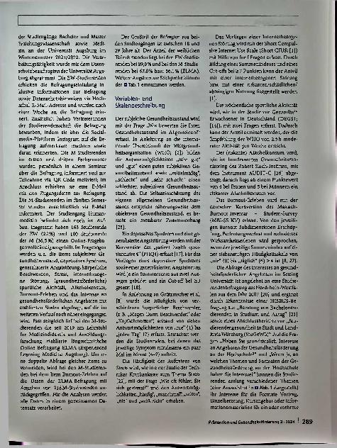 Vorschauseite 4: Gesundheitsförderung auf dem Campus - Wie es Studierenden geht und was sie sich wünschen
