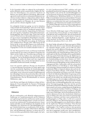 Vorschauseite 4: Einsatz von Cannabis zur Verbesserung der Therapieadhärenz gegenüber einer antipsychotischen Therapie