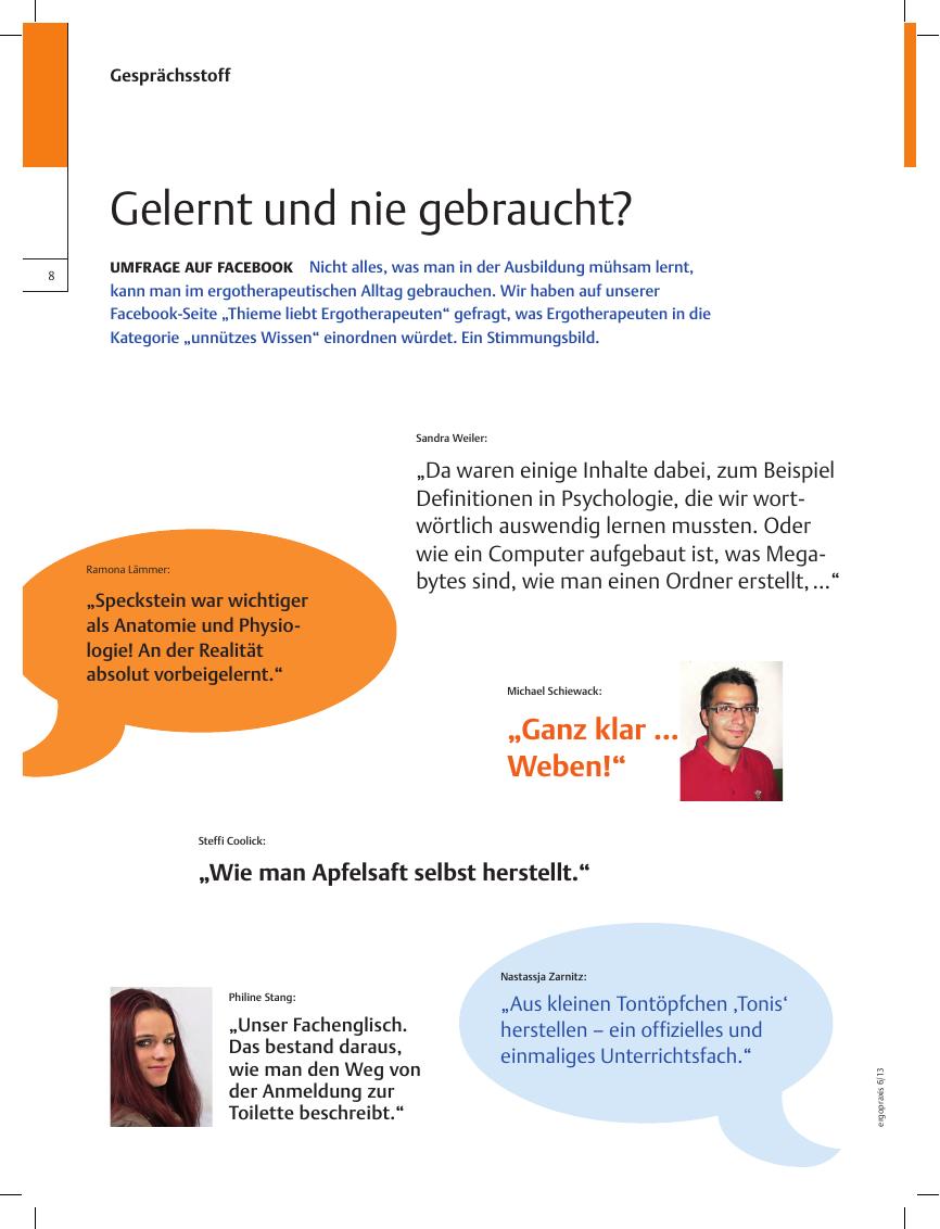 Vorschauseite 1: Umfrage auf Facebook? Gelernt und nie gebraucht?