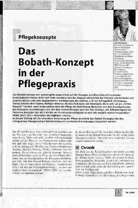Vorschauseite 1: Das Bobath-Konzept in der Pflegepraxis