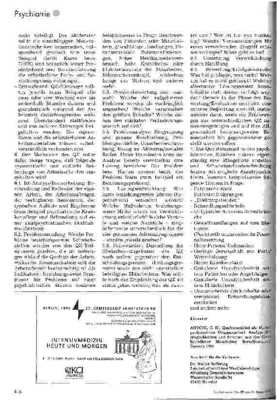 Vorschauseite 2: Qalitätszirkel als ein Mittel zur Qualitätssicherung im psychischen Krankenhaus
