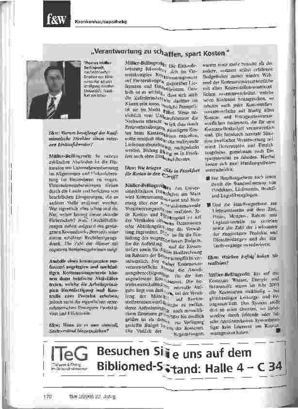 Vorschauseite 5: XII. Symposium für Krankenhausapotheker