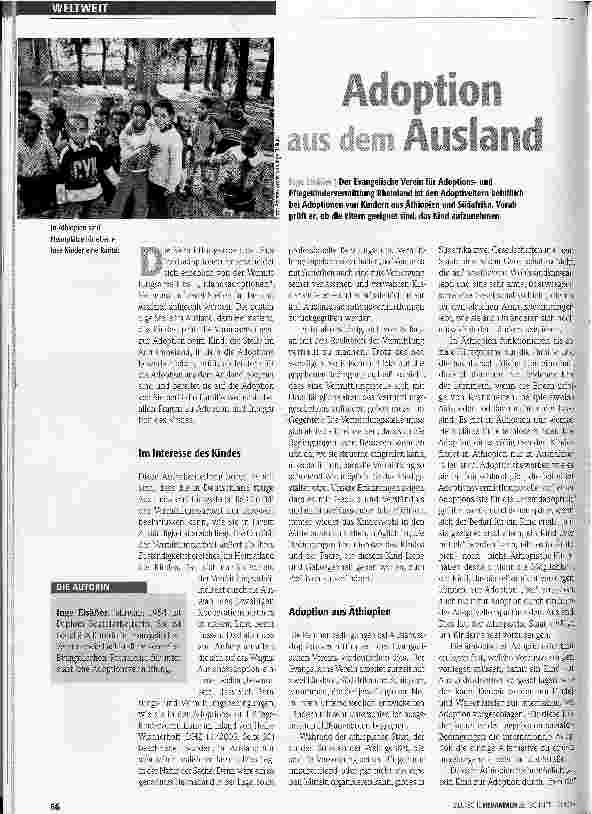 Vorschauseite 1: Adoption aus dem Ausland