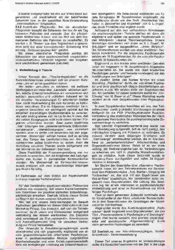 Vorschauseite 5: Weiterbildung für Krankenschwestern in patientenzentrierter Pflege psychosomatischer Medizin