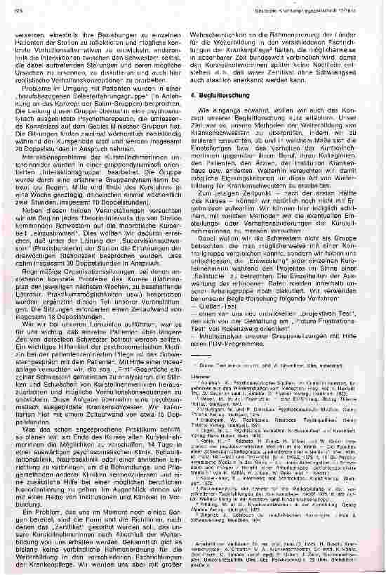 Vorschauseite 6: Weiterbildung für Krankenschwestern in patientenzentrierter Pflege psychosomatischer Medizin