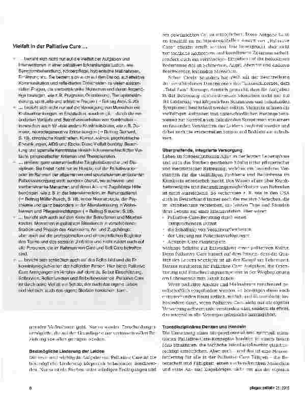 Vorschauseite 3: Vielfalt in der Palliative Care