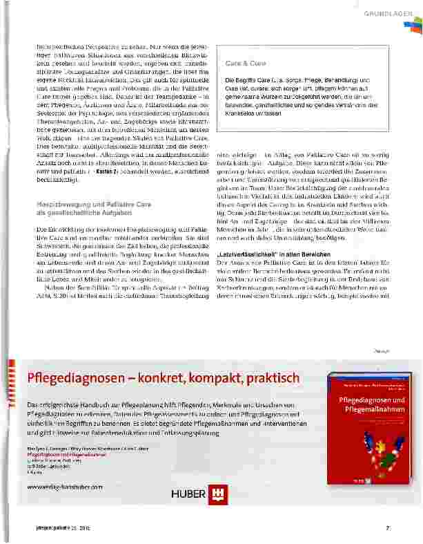 Vorschauseite 4: Vielfalt in der Palliative Care