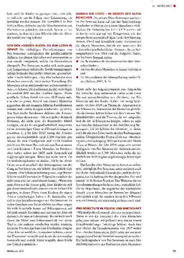 Vorschauseite 2: Es hat viele Brücken gegeben, wo ich gleich anknüpfen konnte.