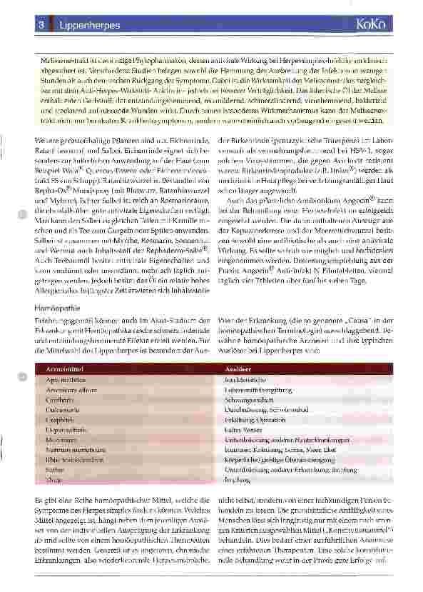 Vorschauseite 3: Lippenherpes (Herpes simplex labialis)