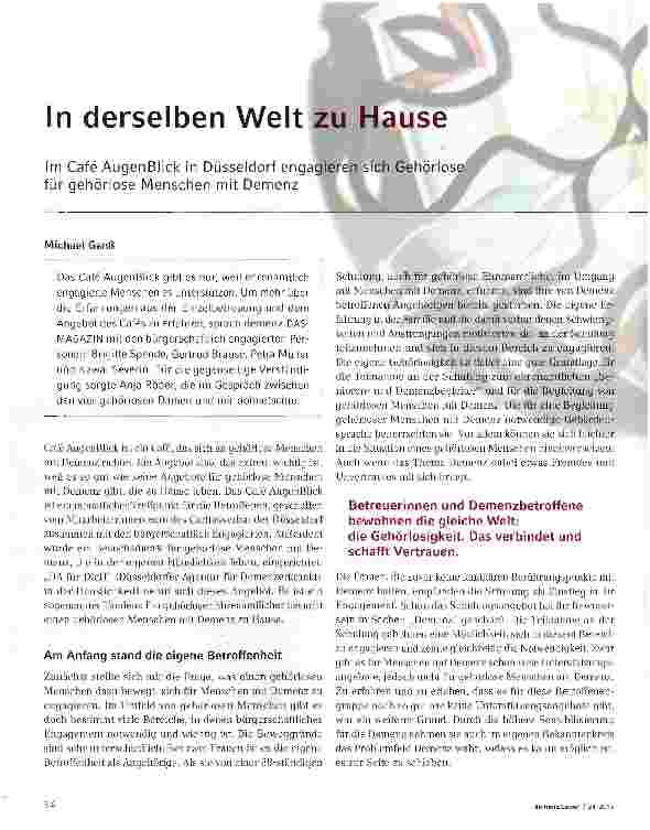 Vorschauseite 1: In derselben Welt zu Hause