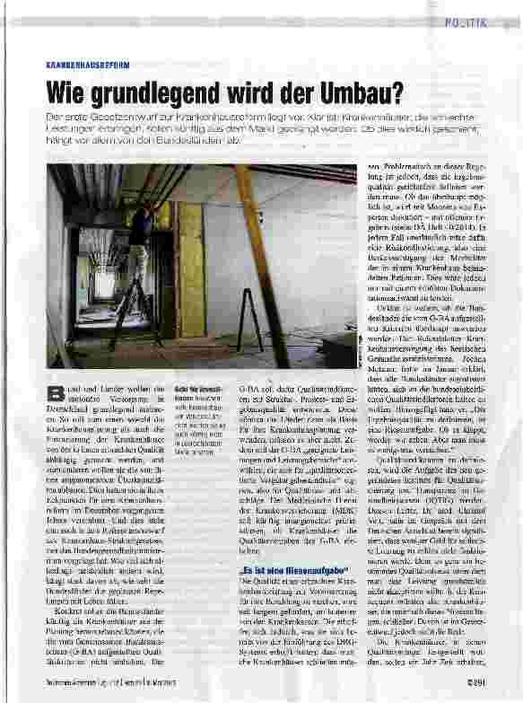 Vorschauseite 1: Wie grundlegend wird der Umbau?