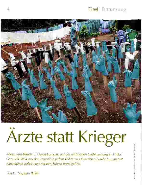 Vorschauseite 1: Ärzte statt Krieger