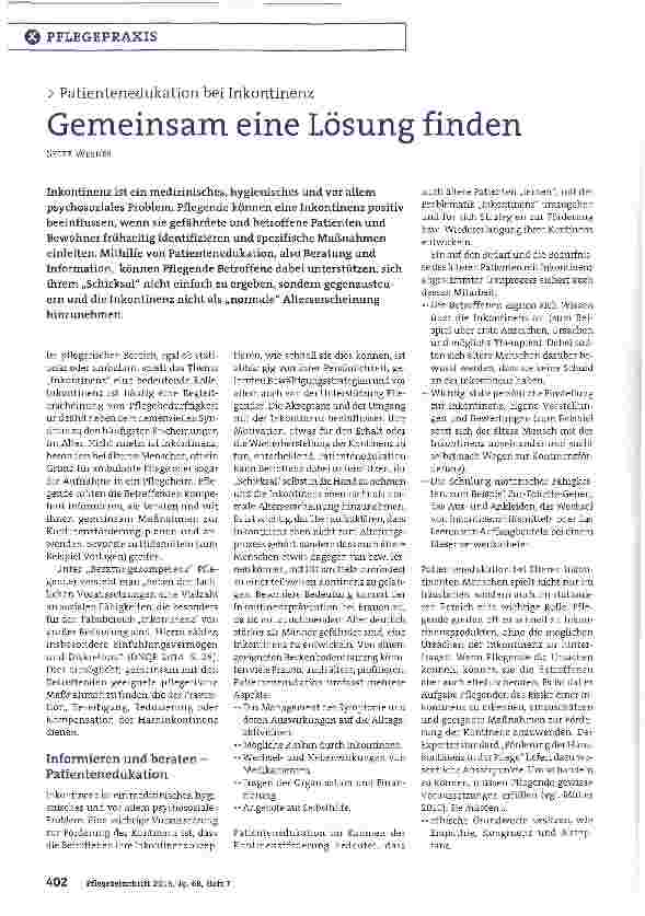 Vorschauseite 1: Gemeinsam eine Lösung finden