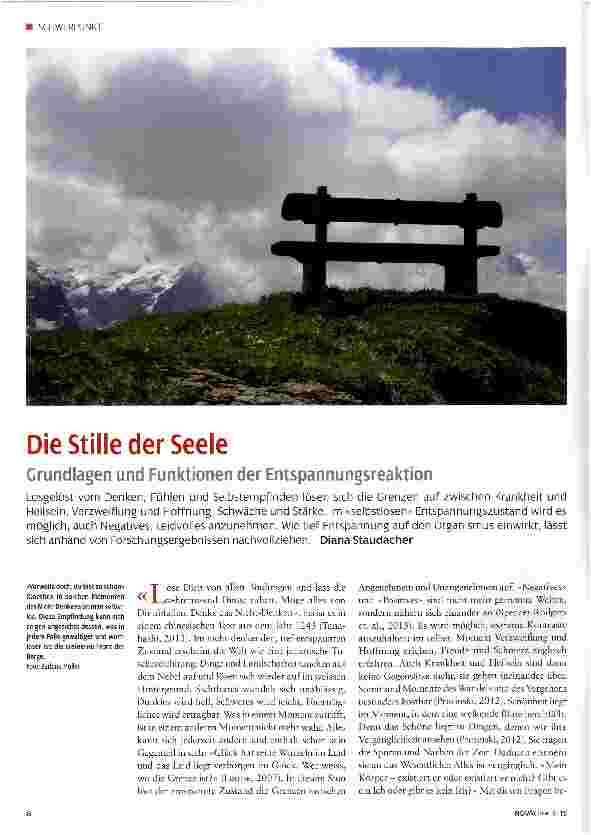 Vorschauseite 1: Die Stille der Seele
