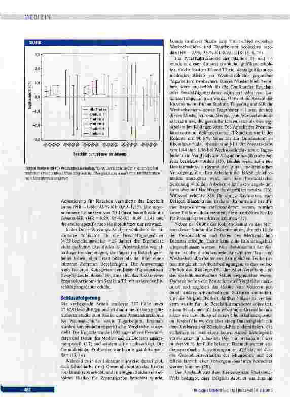 Vorschauseite 6: Schichtarbeit und Inzidenz von Prostatakarzinomen bei Industriearbeitern