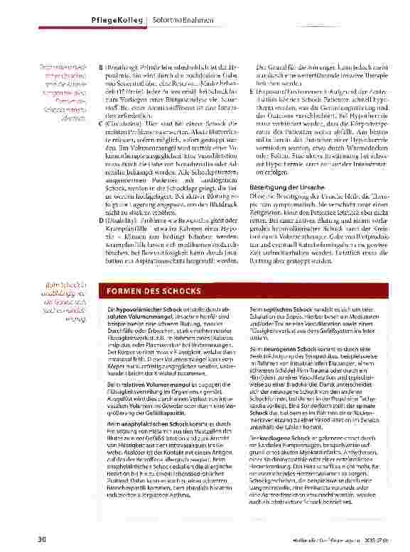 Vorschauseite 2: Alarmzeichen erkennen Schock-wenn der Kreislauf zusammenbricht