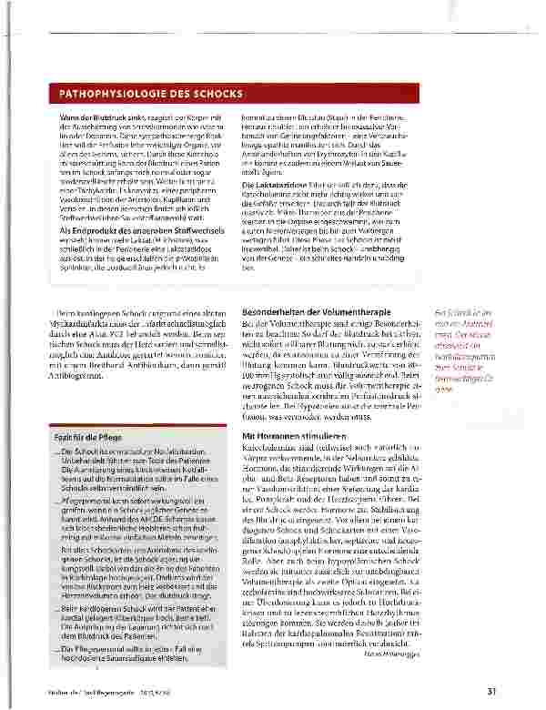 Vorschauseite 3: Alarmzeichen erkennen Schock-wenn der Kreislauf zusammenbricht