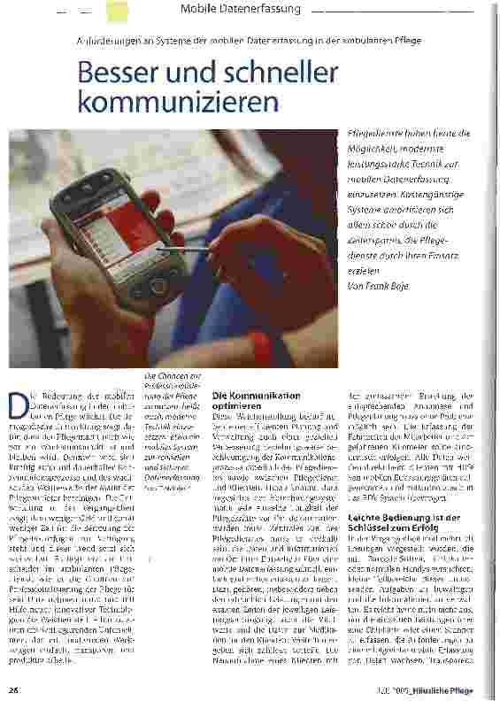 Vorschauseite 1: Besser und schneller kommunizieren