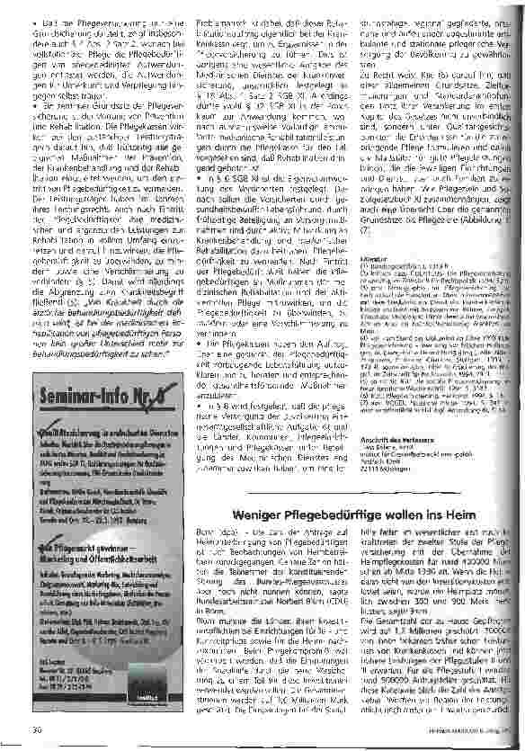 Vorschauseite 3: Rechtsgrundsätze der neuen Pflegeversicherung