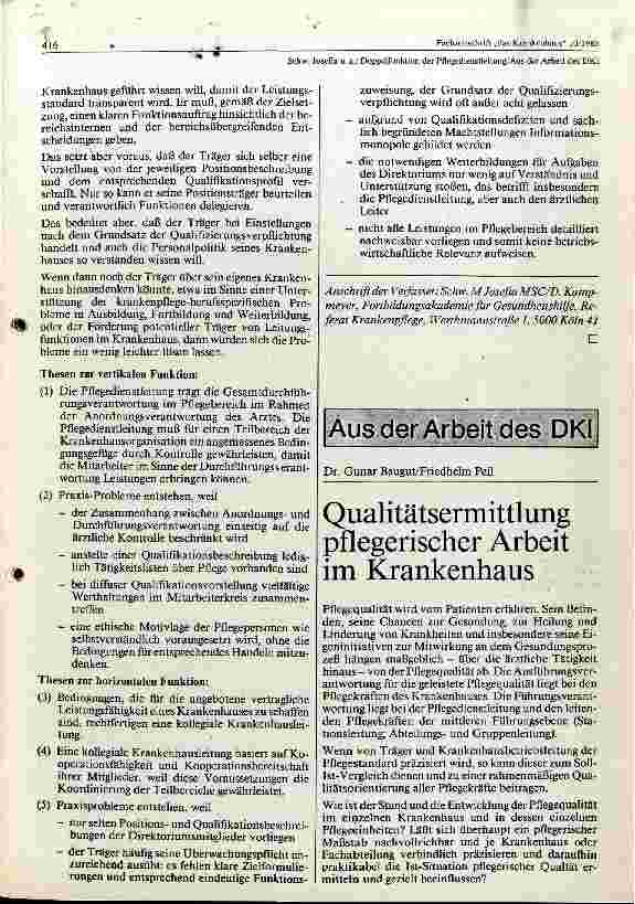 Vorschauseite 1: Qualitätsermittlung pflegerischer Arbeit im Krankenhaus
