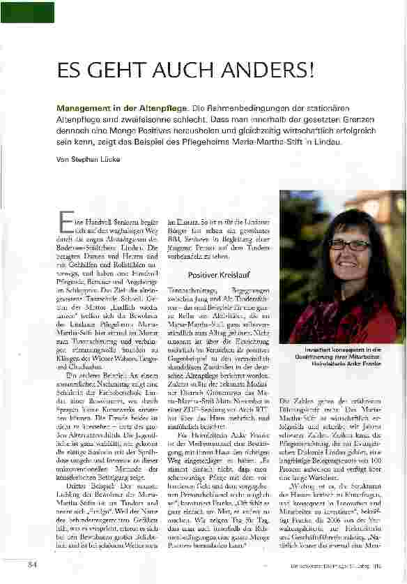 Vorschauseite 1: ES GEHT AUCH ANDERS!