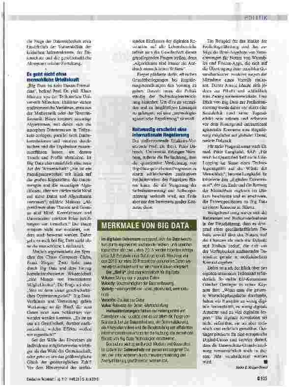 Vorschauseite 2: Viele Hoffnungen, viele Ängste